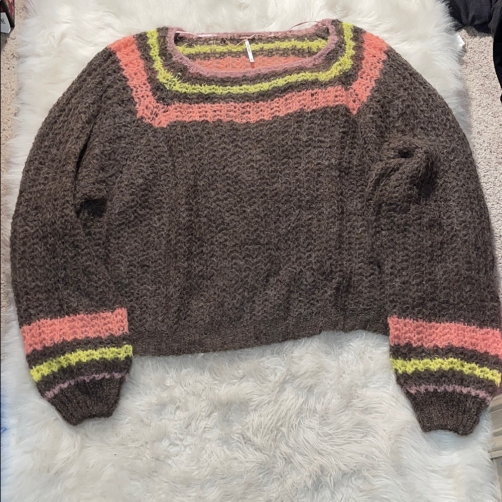 Free People Striped Sweater Size Small